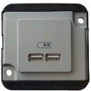Merten MEG4366-7060 USB Ladestation mattsilber PANZER