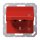 Jung A1520BFKLKORT SCHUKO-Steckdose mit Klappdeckel (Thermoplast bruchsicher) Rot Serie A