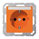 Jung A1520BFNAO SCHUKO Steckdose mit Schriftfeld 6x46mm...