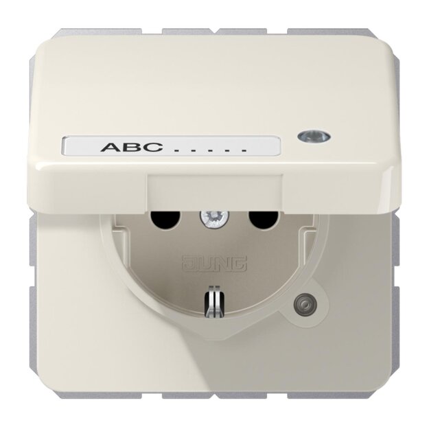 Jung CD1520NAKLKO SCHUKO-Steckdose mit Klappdeckel (Duroplast) Weiß Serie CD