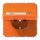 Jung CD1520NAKLKOO SCHUKO-Steckdose mit Klappdeckel (Duroplast) Orange Serie CD