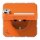 Jung CD1520NAKLSLO SCHUKO Steckdose m.KlappdeckelSchloss (Duroplast) Orange Serie CD