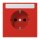 Jung LS1520BFKINART SCHUKO Steckdose mit Schriftfeld 9x58mm (Thermoplast bruchsicher) Rot Serie LS