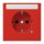 Jung LS1520BFNAKORT SCHUKO Steckdose mit Schriftfeld 9x58mm (Thermoplast bruchsicher) Rot Serie LS