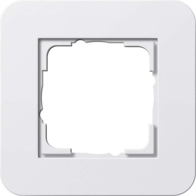 Gira 0211410 Abdeckrahmen 1-fach Gira E3 Reinweiß/Reinweiß