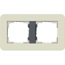 Gira 0212427 Abdeckrahmen 2-fach Gira E3 Sand/Anthrazit