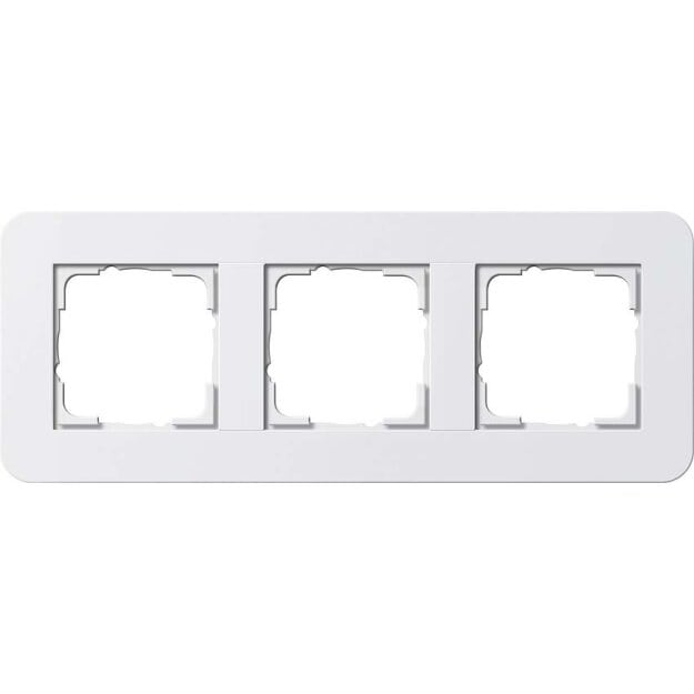 Gira 0213410 Abdeckrahmen 3-fach Gira E3 Reinweiß/Reinweiß