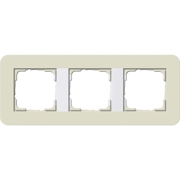 Gira 0213417 Abdeckrahmen 3-fach Gira E3 Sand/Reinweiß