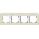 Gira 0214417 Abdeckrahmen 4-fach Gira E3 Sand/Reinweiß