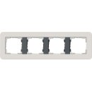 Gira 0214421 Abdeckrahmen 4-fach Gira E3 Hellgrau/Anthrazit