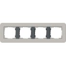 Gira 0214422 Abdeckrahmen 4-fach Gira E3 Grau/Anthrazit