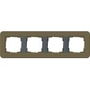 Gira 0214426 Abdeckrahmen 4-fach Gira E3 Umbra/Anthrazit