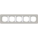 Gira 0215412 Abdeckrahmen 5-fach Gira E3 Grau/Reinweiß
