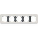 Gira 0215421 Abdeckrahmen 5-fach Gira E3 Hellgrau/Anthrazit