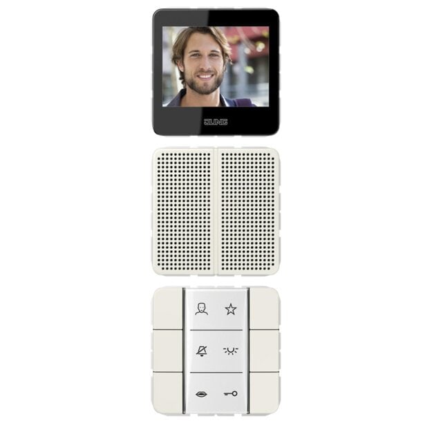 Jung SIVICD627W Video-Innenstation Weiß Serie CD