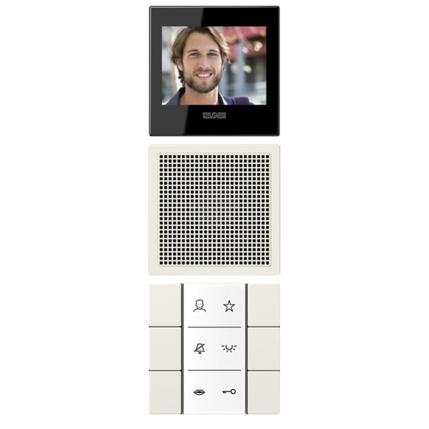 Jung SIVILS627W Video-Innenstation Weiß Serie LS