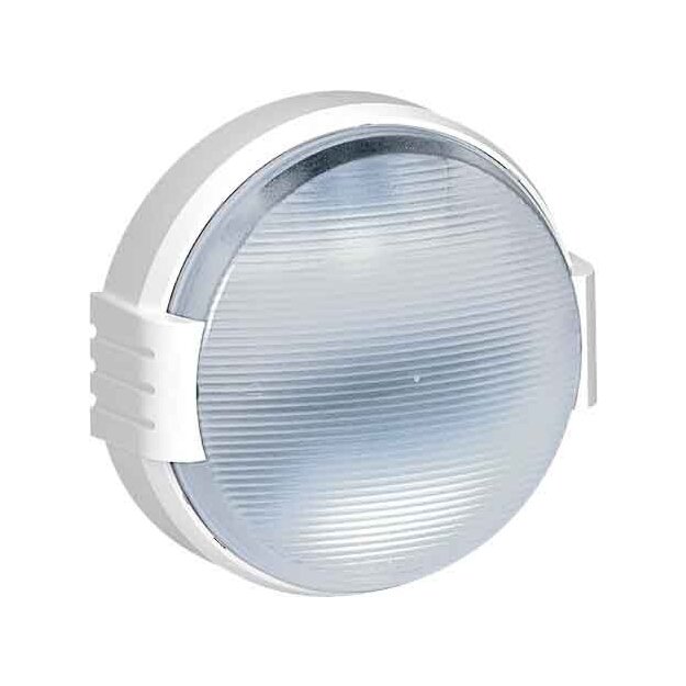 Legrand 062425 Feuchtraumleuchte für 100 W Glühlampen Weiß E 27 Fassung