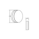 Brumberg 10030693 LED-Wandanbauleuchte IP54 DRONA Silber
