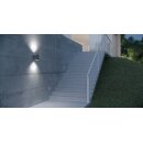 ESYLUX EL10830105 LED Up/Down-Leuchte mit Lotuseffekt ALVA UDL TR 50° 1100 840 AN Grau