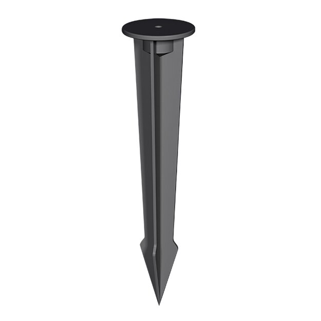 ESYLUX EL10810558 Bodenanker inklusive Adapter für LED-Strahlerserie OFL-/AFL-SUN zur Stabilisierung des Strahlers in weichem Erdreich FL GROUND SPIKE BK Schwarz
