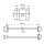 ESYLUX EL10810527 Wandausleger inklusive Adapter für LED-Strahlerserie OFL-/AFL-SUN FL WALL ARM 700 WH Weiß