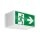 ESYLUX EN10026836 Notleuchte mit 3h Notlichtdauer 21 m EKW Wand- und Deckenmontage LED SLB EL LED 3h 21m SM Weiß