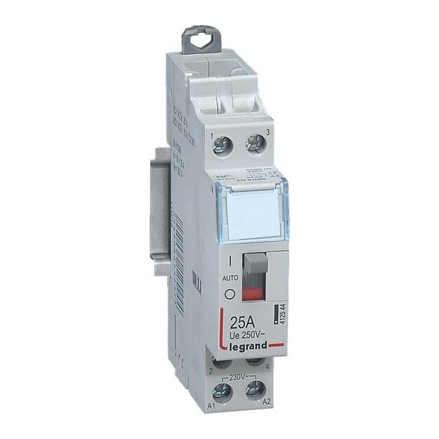 Legrand 412561 CX3 Schütz Brummfrei 230V 25A 4 Schliesser mit Handschalter