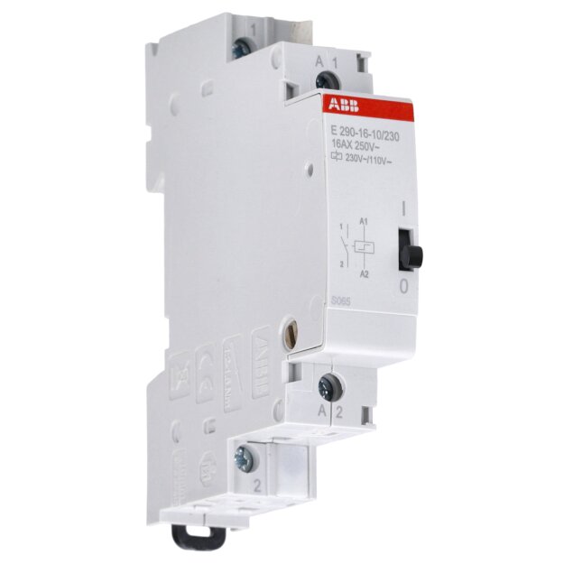 ABB E290-16-10/230 Bistabiles Relais für DIN-Schienen 1P Schließer 16A 110 V dc, 230V ac Spule 2TAZ312000R2011
