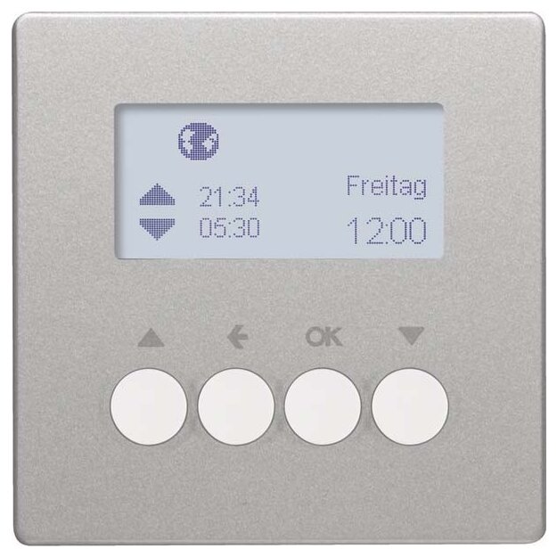 Berker 85741124 Jalousie-Schaltuhr Q.1/Q.3 Alu samt lackiert