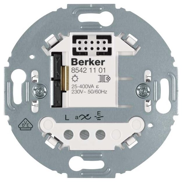 Berker 85421101 Tastdimmer 1-fach (R L) 2-Draht Tragring rund