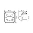 ESYLUX EP10460104 Wandmontage-Präsenzmelder 180° Touch-Bedienung Reichweite ca Ø 16 m HLK MIC KNX-Bus fernbedienbar PD-C 180i/16 Touch KNX Weiß