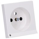 Gira 094703 Abdeckung Steckdose Erdstift LED-Leuchte + Shutter System 55 Reinweiß