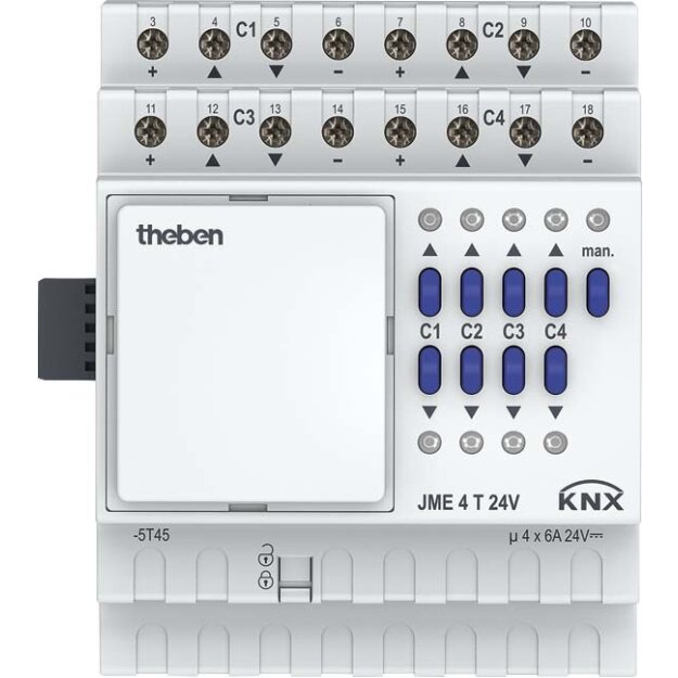 Theben 4930265 Jalousieaktor Erweiterun JME 4 T 24V KNX