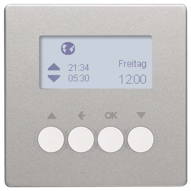 Berker 85745124 KNX-Funk Jalousie-Schaltuhr quicklink Q.1/Q.3 Alu samt lackiert