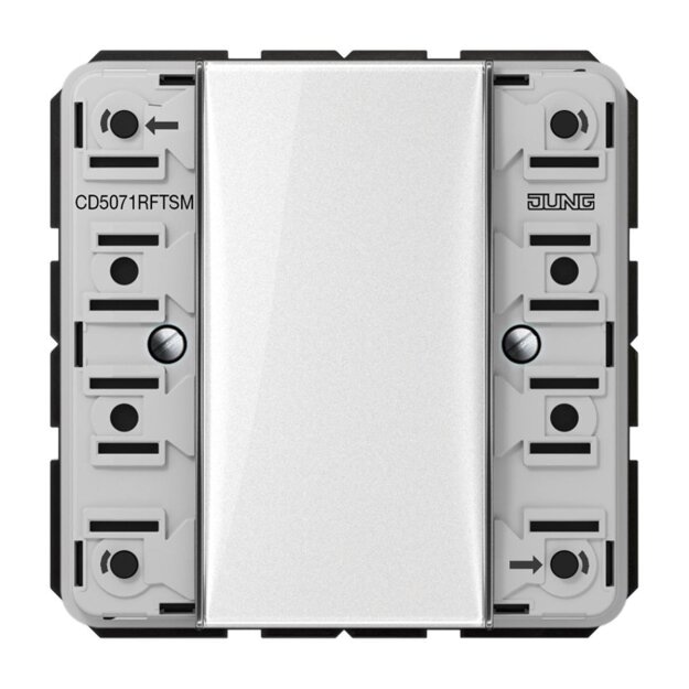 Jung CD5071RFTSM KNX RF Funk-Wandsender-Modul 1fach (Thermoplast bruchsicher) Weiß Serie CD