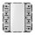 Jung CD5071RFTSM KNX RF Funk-Wandsender-Modul 1fach (Thermoplast bruchsicher) Weiß Serie CD