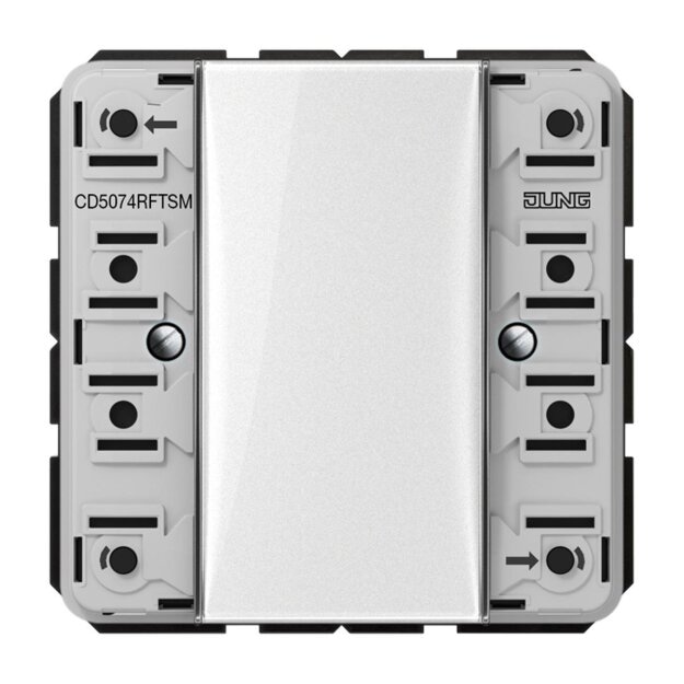 Jung CD5074RFTSM KNX RF Funk-Wandsender-Modul 4fach (Thermoplast bruchsicher) Weiß Serie CD