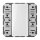 Jung CD5074RFTSM KNX RF Funk-Wandsender-Modul 4fach (Thermoplast bruchsicher) Weiß Serie CD