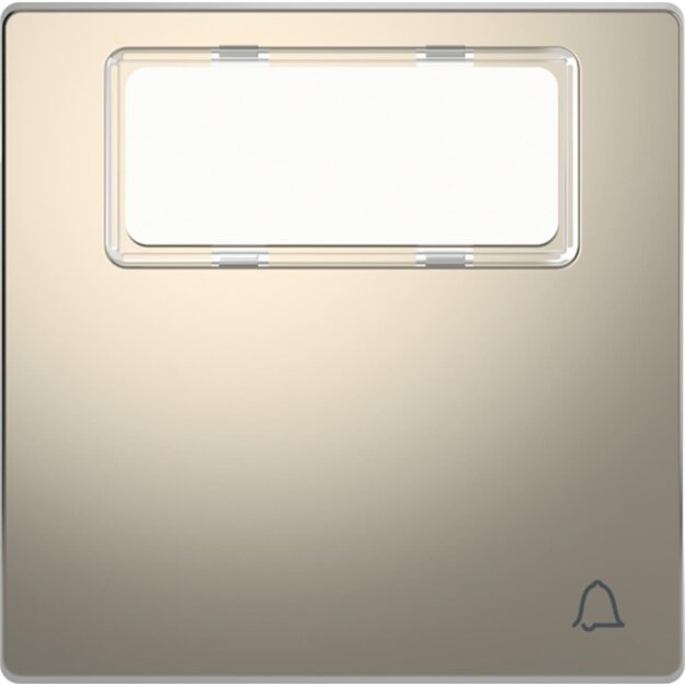 Merten MEG3365-6050 Wippe mit Schriftfeld und Kennzeichnung Klingel Nickelmetallic System Design
