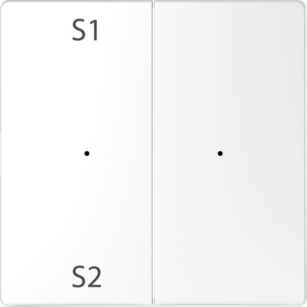 Merten MEG5226-6035 Wippen für Taster-Modul 2-fach (Szene1/2 blank) Lotosweiß System Design