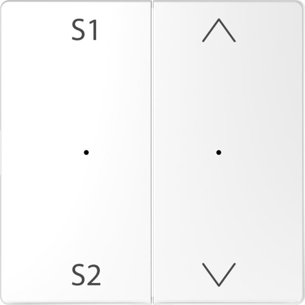 Merten MEG5227-6035 Wippen für Taster-Modul 2-fach (Szene1/2 Auf/Ab) Lotosweiß System Design