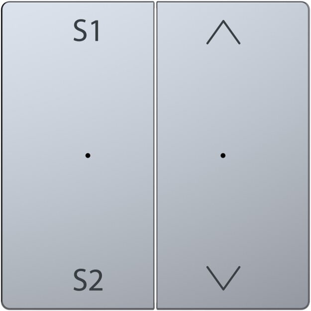 Merten MEG5227-6036 Wippen für Taster-Modul 2-fach (Szene1/2 Auf/Ab) Edelstahl System Design