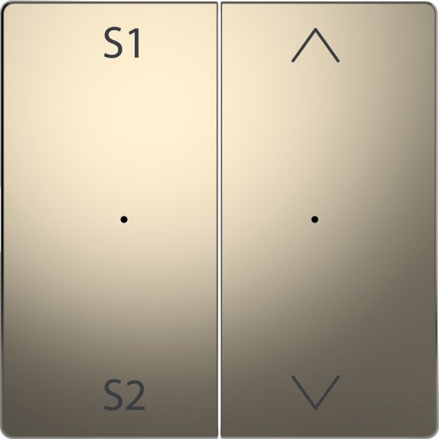 Merten MEG5227-6050 Wippen für Taster-Modul 2-fach (Szene1/2 Auf/Ab) Nickelmetallic System Design