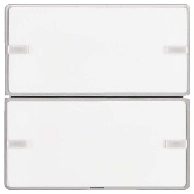 Berker 80142321 Tastsensor 2-fach Komfort mit Beschriftungsfeld KNX Q.x Alu samt lackiert
