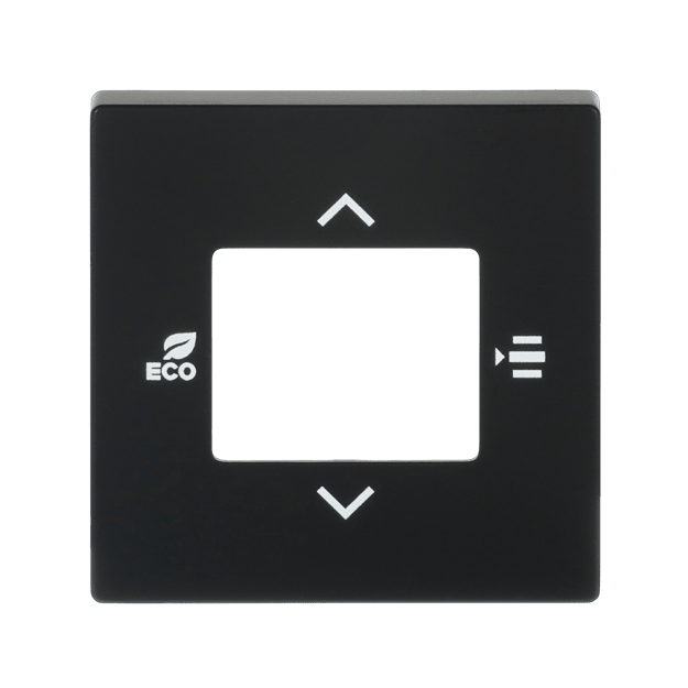 Busch-Jaeger 6109/03-81 Zentralscheibe für Raumtemperaturregler oder Raumtemperaturregler mit CO2/Feuchte (Kunststoff) Anthrazit Busch-Installationsbus® KNX 2CKA006155A0041