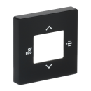Busch-Jaeger 6109/03-81 Zentralscheibe für Raumtemperaturregler oder Raumtemperaturregler mit CO2/Feuchte (Kunststoff) Anthrazit Busch-Installationsbus® KNX 2CKA006155A0041