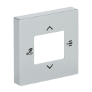 Busch-Jaeger 6109/03-83 Zentralscheibe für Raumtemperaturregler oder Raumtemperaturregler mit CO2/Feuchte (Kunststoff) Alusilber Busch-Installationsbus® KNX 2CKA006155A0043