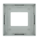 Busch-Jaeger 6109/03-83 Zentralscheibe für Raumtemperaturregler oder Raumtemperaturregler mit CO2/Feuchte (Kunststoff) Alusilber Busch-Installationsbus® KNX 2CKA006155A0043