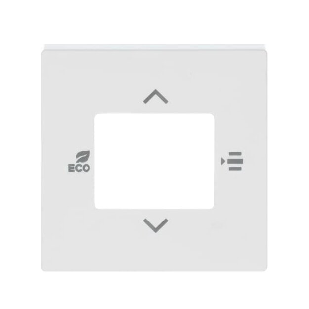 Busch-Jaeger 6109/03-84 Zentralscheibe für Raumtemperaturregler oder Raumtemperaturregler mit CO2/Feuchte (Kunststoff) Studioweiß Busch-Installationsbus® KNX 2CKA006155A0044