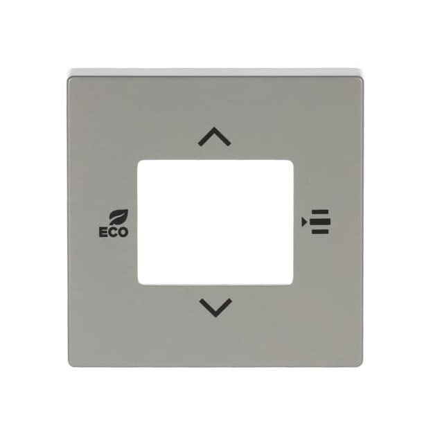 Busch-Jaeger 6109/03-866 Zentralscheibe für Raumtemperaturregler oder Raumtemperaturregler mit CO2/Feuchte (Edelstahl) Edelstahl Busch-Installationsbus® KNX 2CKA006155A0050